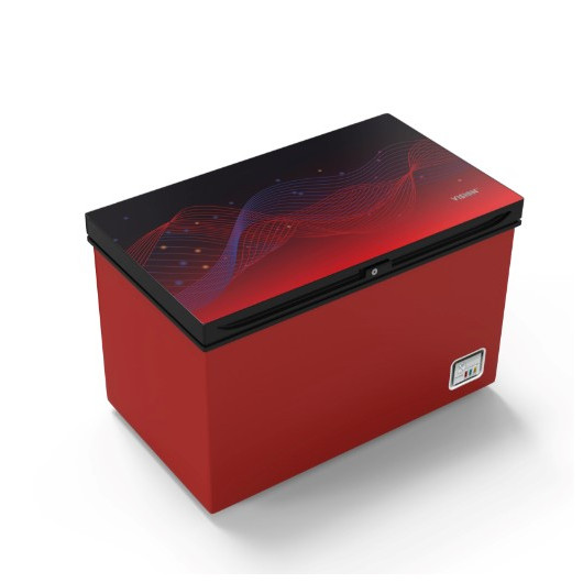 VSN GD Chest Freezer RE-350L Maple Leaf Red Wave