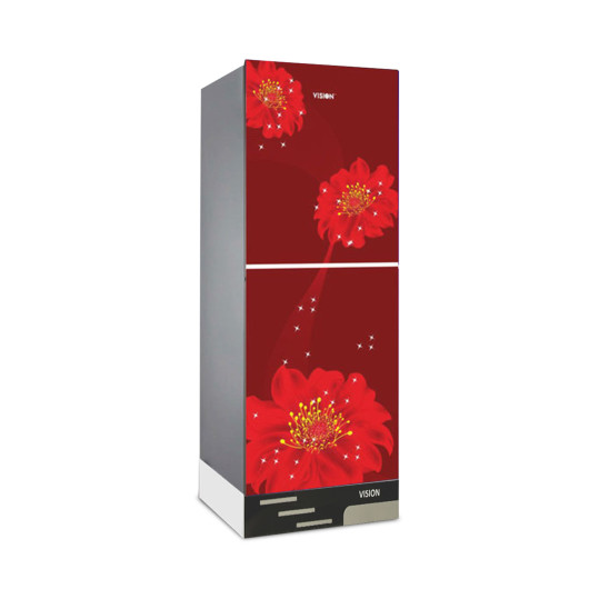 VSN GD Refrigerator RE-200L Red Juhua Flower -TM