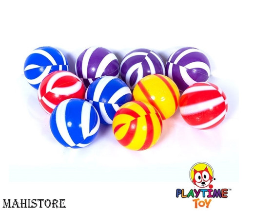 Playtime Double Colored Plastic Kids Ball 10 pcs