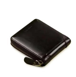 Men's wallet vintage men's wallet small with coins pocket men's zipped wallet 6 scord slot,men's coin wallets