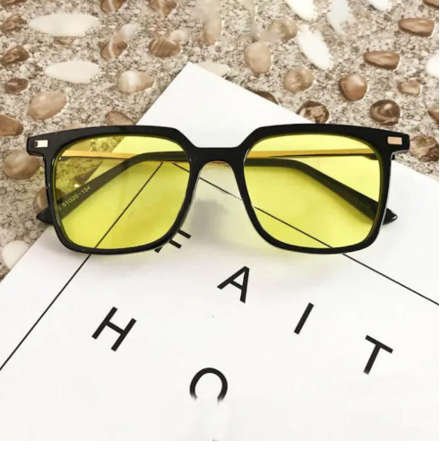 Night Vision Sunglasses with Yellow Design: Stylish Sun Glasses for Men