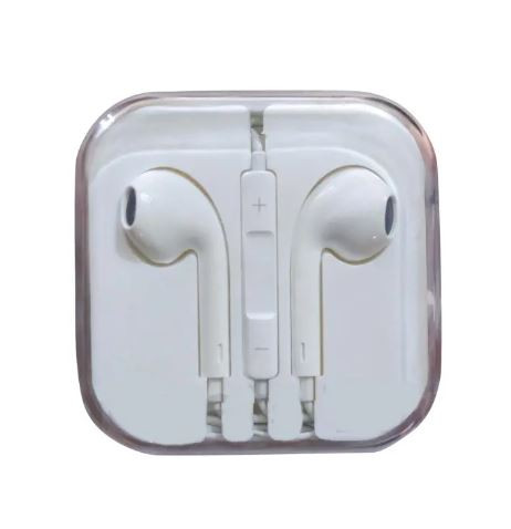 Super Headphone For All phones Wired Headset with Mic - White