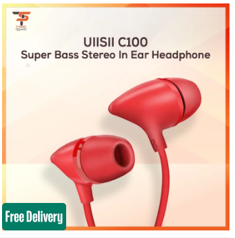 Uiisii C100 Super Bass Stereo In Ear Headphone