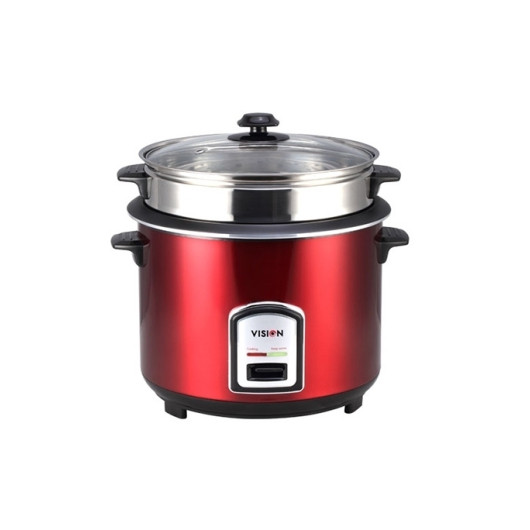 VISION Rice Cooker 3.0 Ltr 100 SS Red