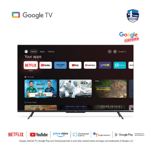 Vision 43" LED TV Google Android 4K RN1 Galaxy Pro