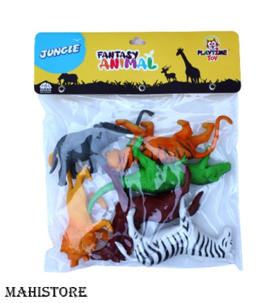 Playtime Fantasy plastic Animal toys set (Jungle)