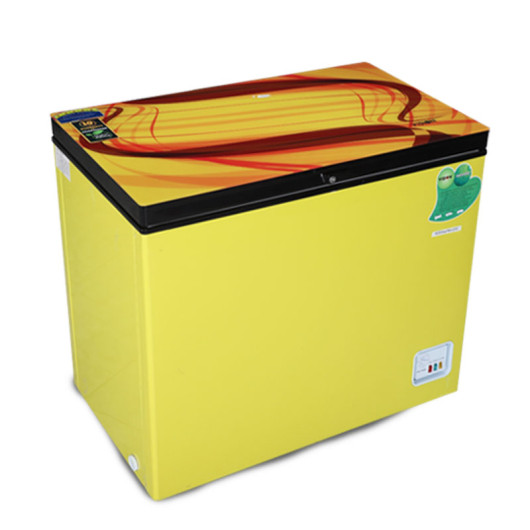 VISION Glass Door Chest Freezer RE-350L Orange Ribbon