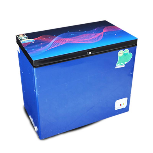 VISION Glass Door Chest Freezer RE-250L Magic Line Blue