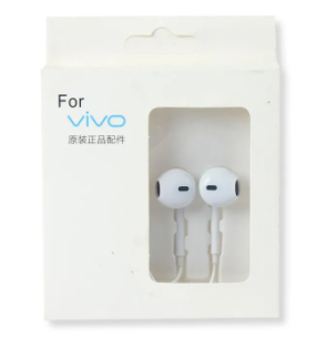 VIVO In Ear Earphone Best Bass Sound Quality For All Android - White Color