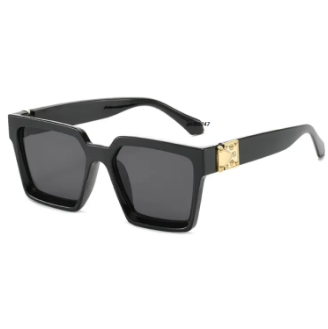 Black And Golden Sunglass For Men - Sun Glass For Men