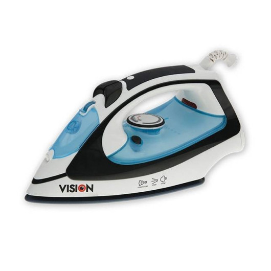 Vision Steam Electric Iron 2200W with Overheat Protection and Shock and Burn Proof VIS-YPF-6138 Blue