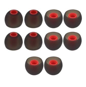 Silicone Rubber Earbuds Tips, Eartips, Earpad 10pcs