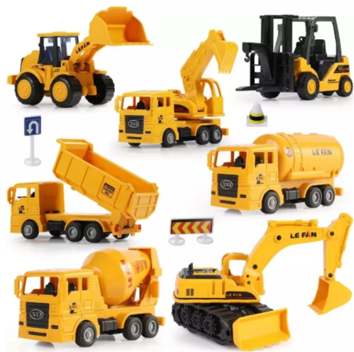 12 Pcs Truck Toy set - Plastic Material