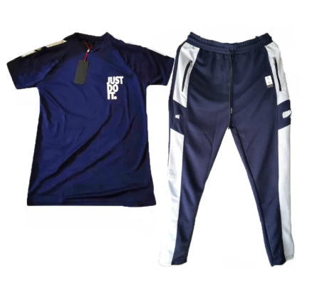 Men’s Trouser and T-Shirt Set Comfortable Soft Fabric Casual Outfit
