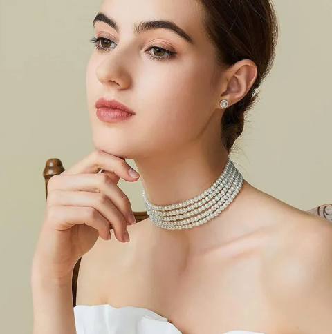 5 Layer Pearl Necklace Vintage French Small Anti-pearl Necklaces for Women New Necklace 2023 Fashion Jewelry collars para major collars