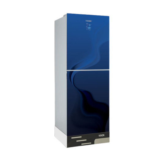 VISION Glass Door Refrigerator Smart Dis. RE- 252 Liter Blue River Bottom Mount