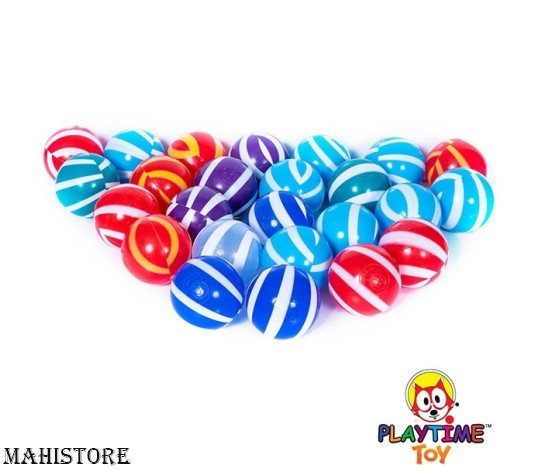 Playtime Double Colored Plastic Kids Ball 50 pcs