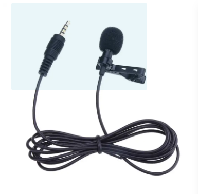 3.5mm Jackc Tie Clip-on Lapel Mikrofon Microfono Mic for Mobile Phone