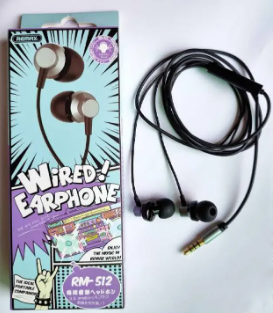 Remax RM 512 High Quality Wired Earphone Super Bass