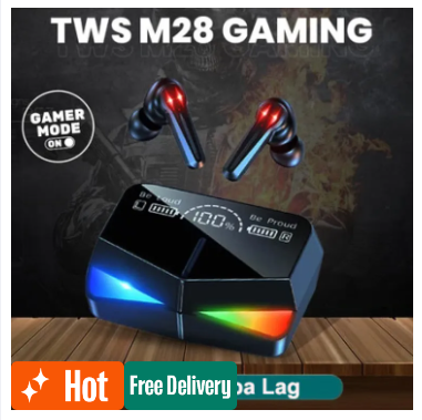 MOCHO Headset Bluetooth Gaming TWS M28 Dual Mode BT V5.1 LED Smart Display