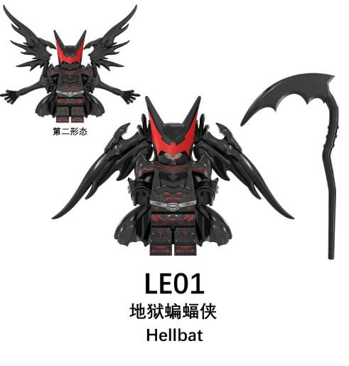 Single Sale DC Hellbat Figures Building Blocks Batman Minifigures Children Toys LE01 LE02