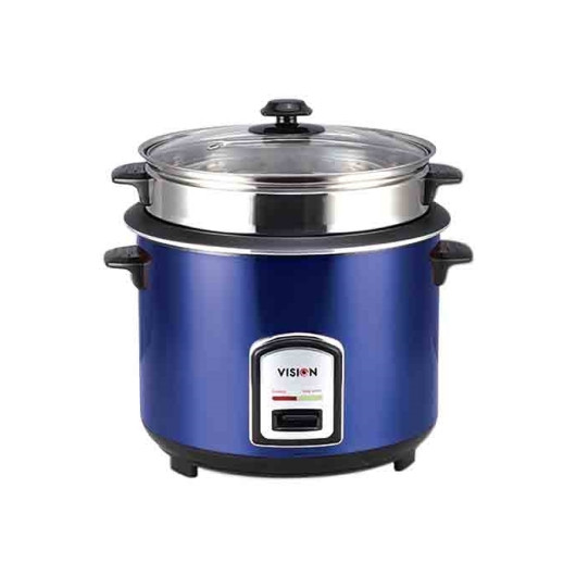 VISION Rice Cooker 1.8 L 40-06 SS Blue Double Pot