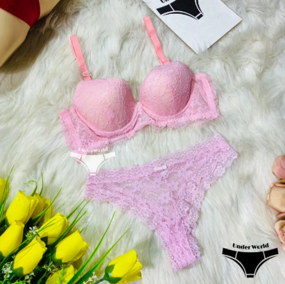 Push-Up Padded Bra Panty Set Soft Comfortable Women’s Lingerie