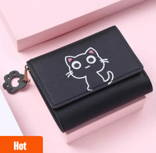 PU Leather Students Korean Style Leisure Mini Wallet Cute