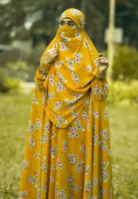 Khimar Nikab Muslim Women Linen Khimar Modest Islamic Hijab