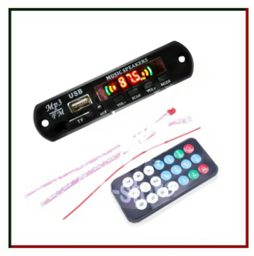 Bluetooth MP3 FM Decoder Module 5V 1A USB TF Audio Player Module with LED Display connect to main Amplifier For Car Party Home Theater Sound System Music