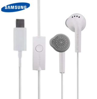 Type C Earphone Original Samsung Wired Earphone with Mic White Color