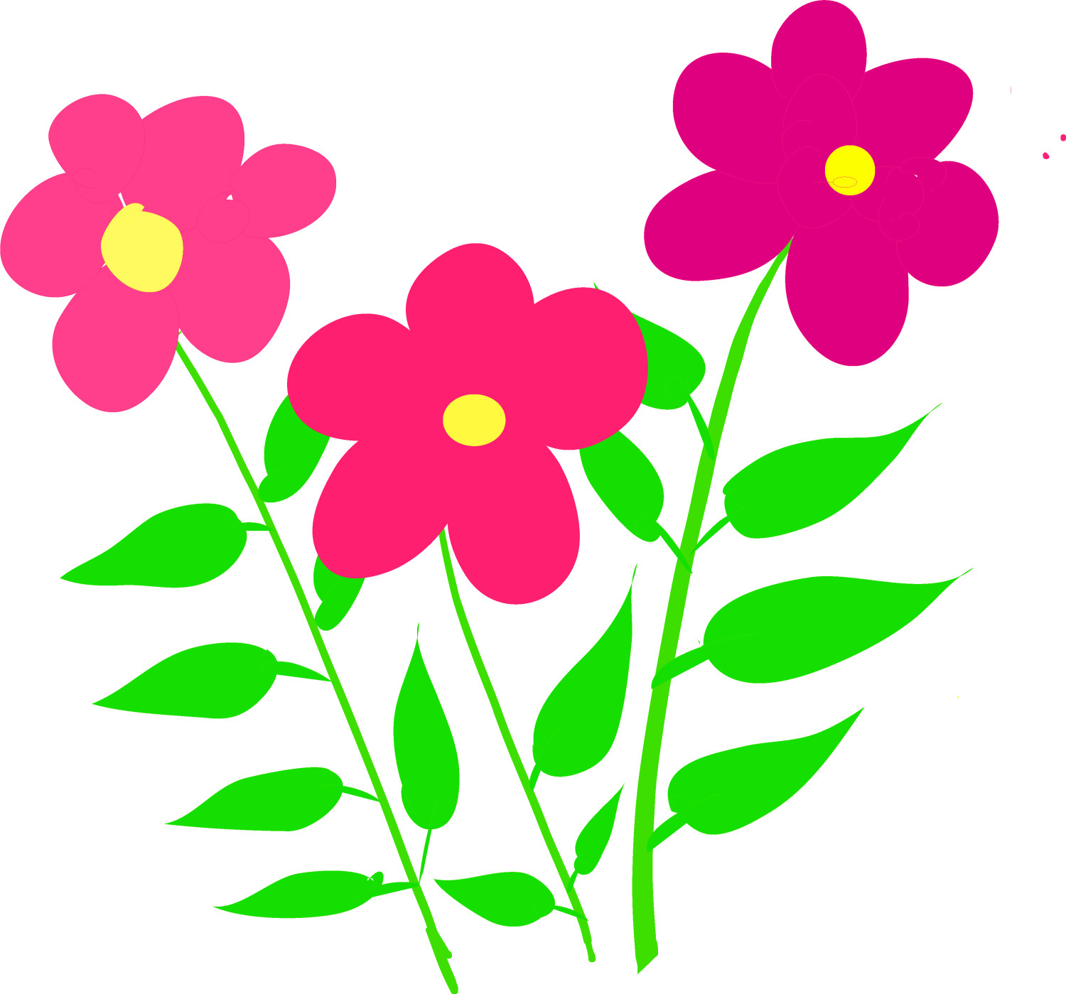 Three flower's digital artwork