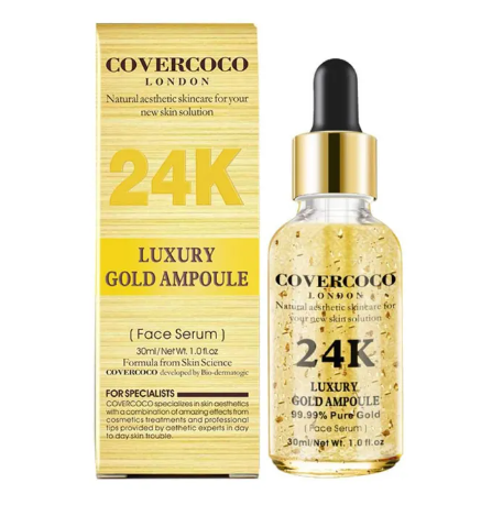 Luxury Anti Wrinkle Anti-aging Natural Lifting Moisturizing Face Lift Essential Oil 24k Gold Serum-30ml