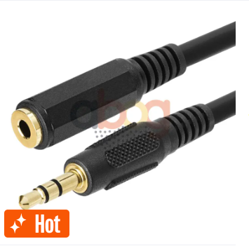 1.5M 3.5mm Audio Stereo Cable M/F Extension 1/8 Cord Mini Jack Headphone