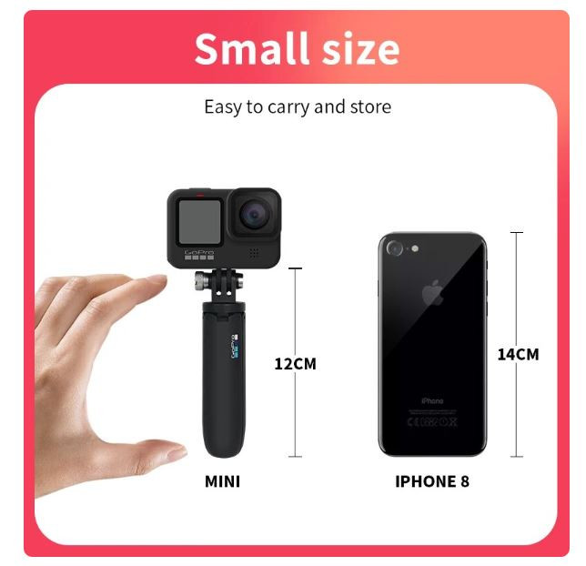 GoPro Shorty Mini pole for Go Pro Hero 12 11 10 9Black Session Action Camera Vlog Tripod Foldable Monopod Original Accessory