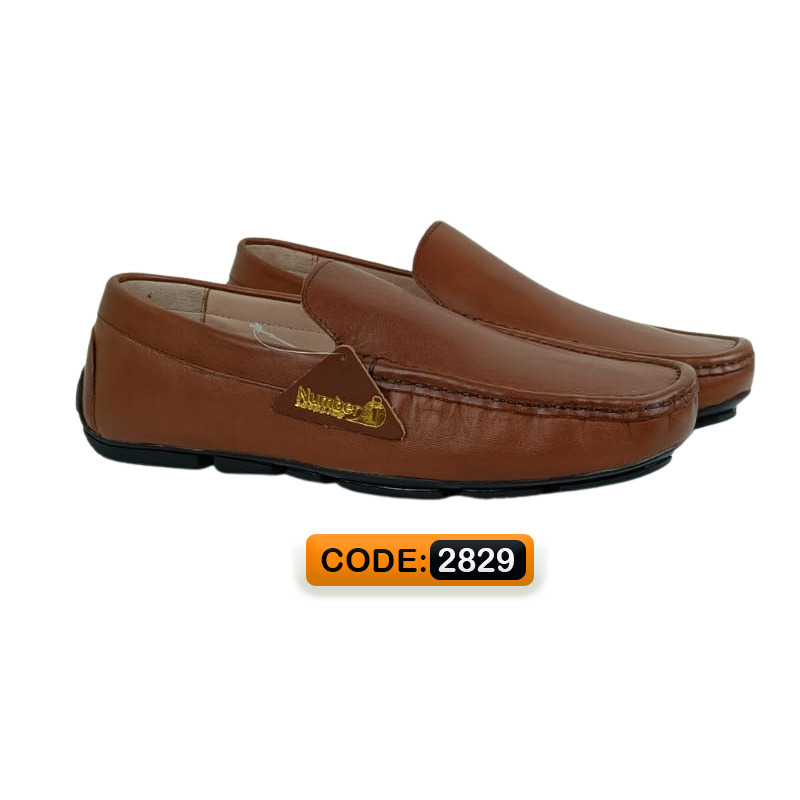 Loafer shoes for men formal brown color - 2829