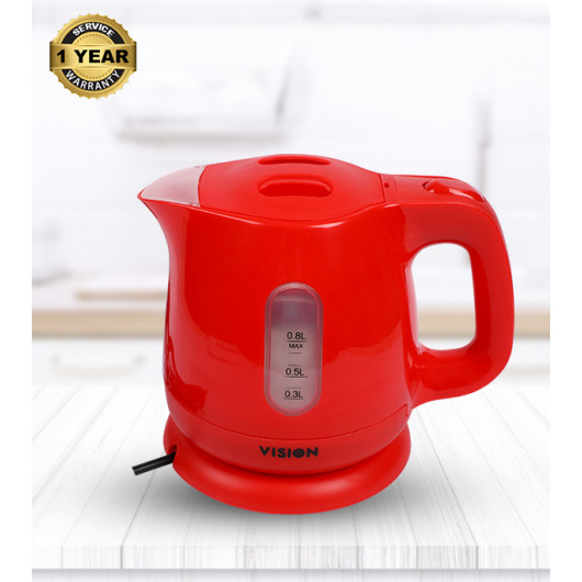 VISION Electric Kettle 0.8 Liter Red (VSN-EK-01)