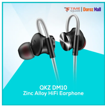 QKZ DM10 Zinc Alloy HiFi Earphone In Ear Earphone