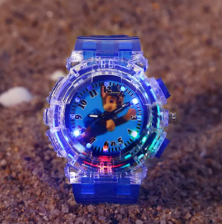 Children Fashion Puppy Patrol Luminous Watches For Boys Girls Cartoon Electronic Watches