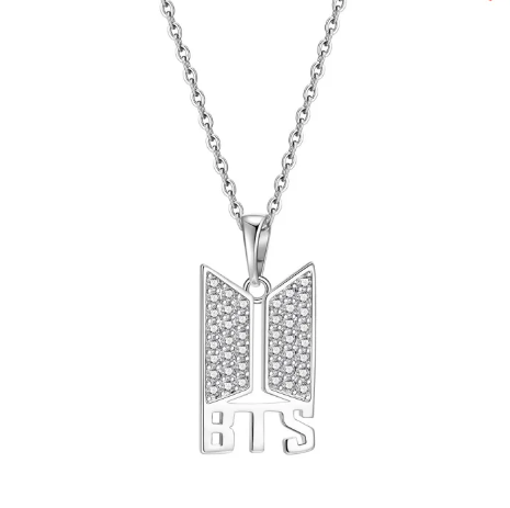 BTS Premium Necklace Silver - Necklace For Girls