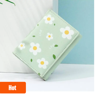 Stylish and Fashionable Flower Printed Mini Wallet for Women